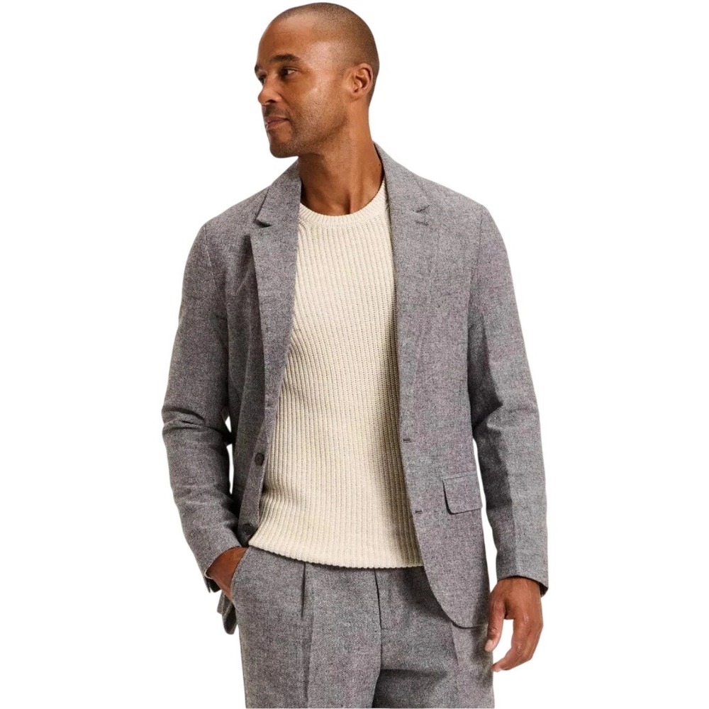 Goodfellow & Co Men's Gray Wool Blend Tweed Sportcoat‎ Blazer Size Small
